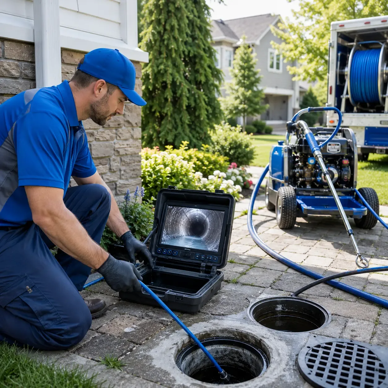 Outdoor drain cleaning professionals serving Hammondsville, OH